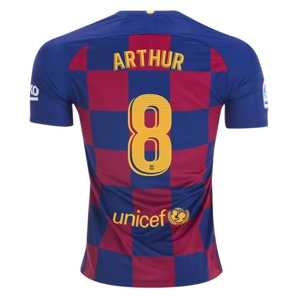 Camiseta Barcelona NO.8 Arthur 2ª 2019-2020 Amarillo